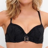 LingaDore Strand Black Snake schwarz gemoldefer bikini bh