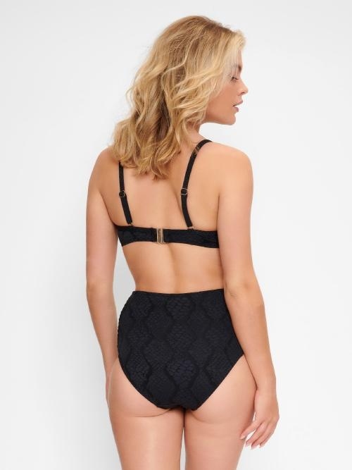LingaDore Strand Black Snake schwarz gemoldefer bikini bh