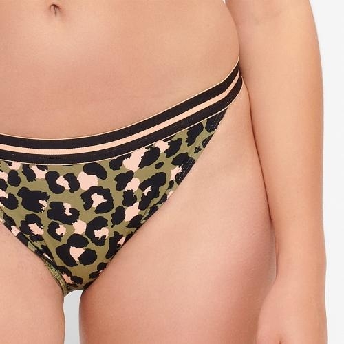 LingaDore Strand Black Panter animal print bikini slip