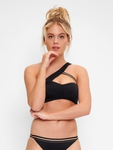 LingaDore Strand Black Panter schwarz unwattierter bikini bh