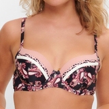 LingaDore Strand Paisley Love schwarz/print gemoldefer bikini bh