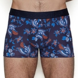 HOM Morgiou blau/print sport boxershort