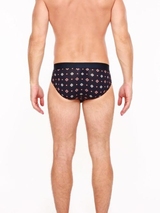 HOM Marius navy-blau/print männer slip