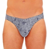 HOM Annimals grau/print männer slip