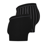 Bugatti Venetië schwarz/print boxershort