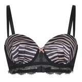LingaDore Striped Zebra schwarz/print vorgeformter bh