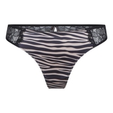 LingaDore Striped Zebra schwarz/print string
