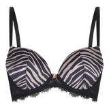 LingaDore Striped Zebra schwarz/print push up bh