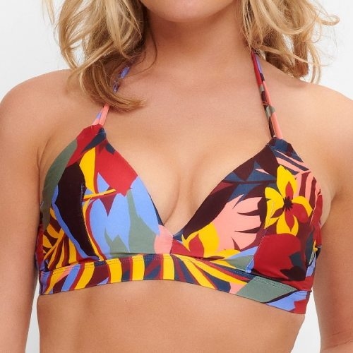LingaDore Strand Bright Leaves mehrfarbig/print gemoldefer bikini bh