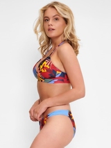LingaDore Strand Bright Leaves mehrfarbig/print gemoldefer bikini bh