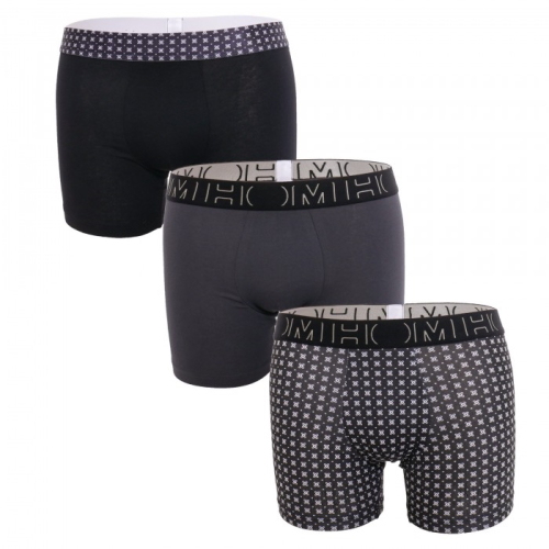 HOM Tommy schwarz/print boxershort