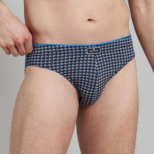 Tom Tailor Blue Medium navy-blau/print männer slip