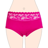 Gianvaglia Stickerei fuchsie slip