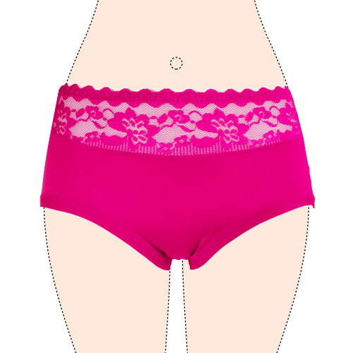 Gianvaglia Stickerei fuchsie slip