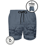Muchachomalo Wasser Reagieren grau/print badehose