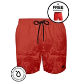 Muchachomalo Wasser Reagieren rot/print badehose