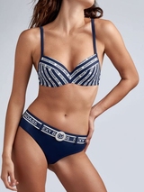 Marlies Dekkers Bademode Sexy Badass navy-blau/weiß push up bikini bh