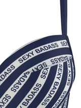 Marlies Dekkers Bademode Sexy Badass navy-blau/weiß push up bikini bh
