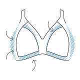 Naturana Minimizer jeans blau ohne bügel bh