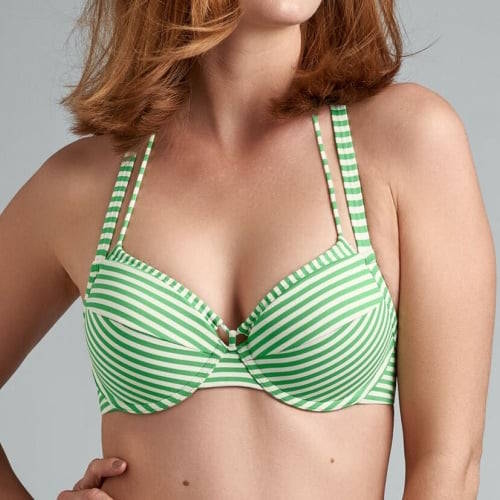 Marlies Dekkers Bademode Holi Vintage grün/weiß push up bikini bh