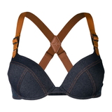 Marlies Dekkers Calamity Jane jeans blau push up bh