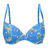 Sapph Comfort print/blau push up bh