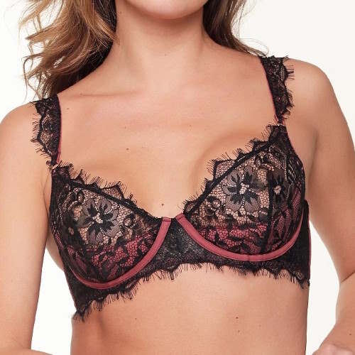 LingaDore LingaDore Love Black Ruby schwarz/rot nicht geformter bh