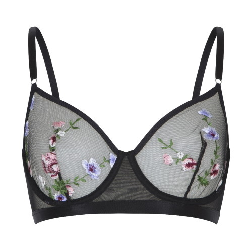 LingaDore LingaDore Love flower Mesh schwarz/print nicht geformter bh