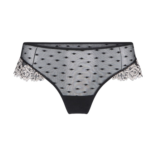 LingaDore Black & Sand schwarz/elfenbein brasilianischer slip