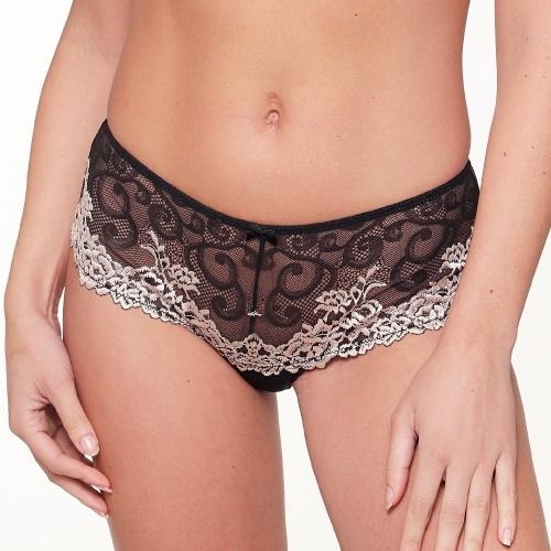 LingaDore Black & Sand schwarz/elfenbein hipster