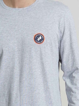 Ein Fisch namens Fred 120002 grey melange pyjama-shirt