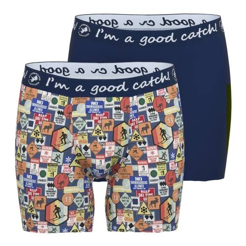 Ein Fisch namens Fred Wintersport  navy-blau/print boxershort