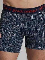 Ein Fisch namens Fred Wintersport  navy-blau/print boxershort