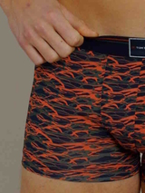 Tom Tailor Blue/Green All over  blau/print sport boxershort