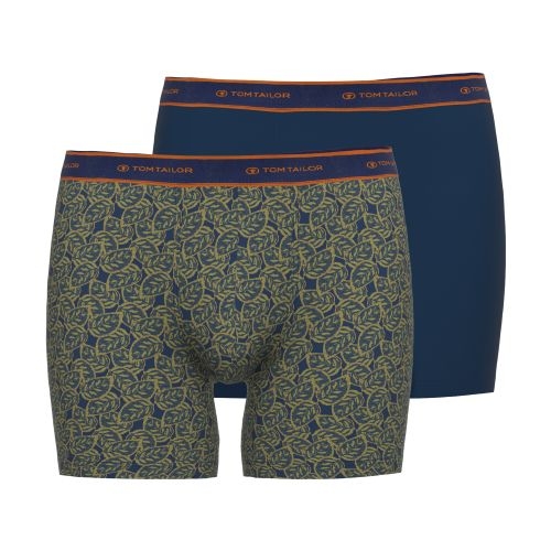 Tom Tailor Leafs navy-blau/print boxershort