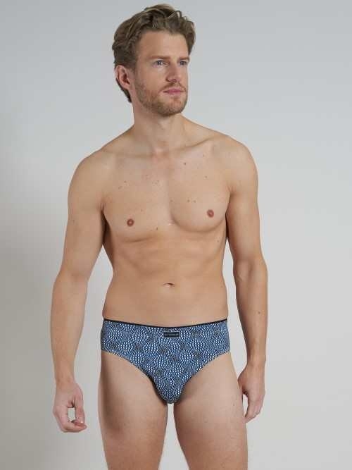 Tom Tailor caleidoscoop blau/print männer slip