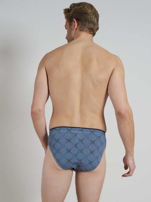 Tom Tailor caleidoscoop blau/print männer slip