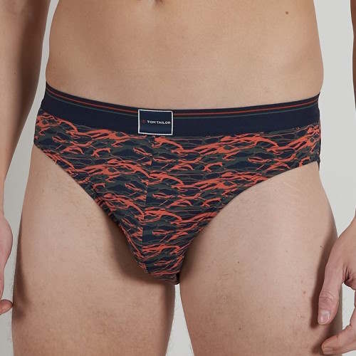 Tom Tailor Blue/Green All over  blau/print männer slip