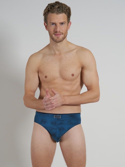 Tom Tailor Wave blau/schwarz männer slip