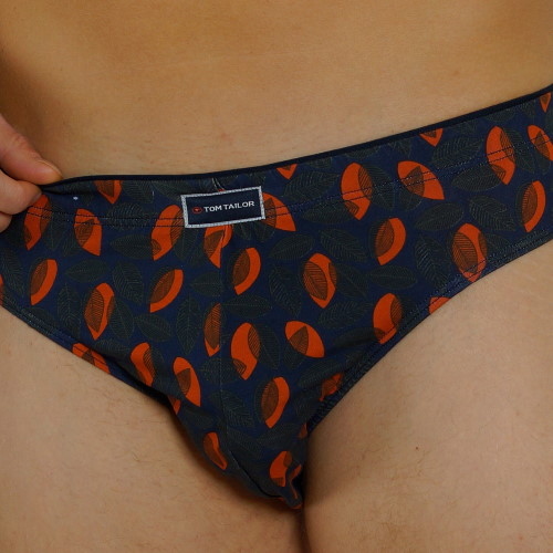 Tom Tailor Autumn grau/orange männer slip