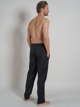 Tom Tailor Leafs navy-blau/print pyjamahose