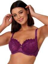 After Eden D-Cup & Up Anna aubergine nicht geformter bh