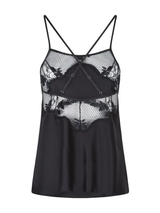 LingaDore Nacht Eline schwarz schlafshirt
