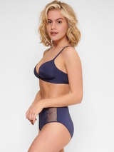 LingaDore Täglich Maxi Slip navy-blau hoher slip