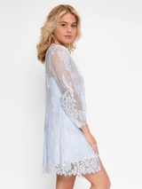 LingaDore Nacht Heather Blue baby blau kimono