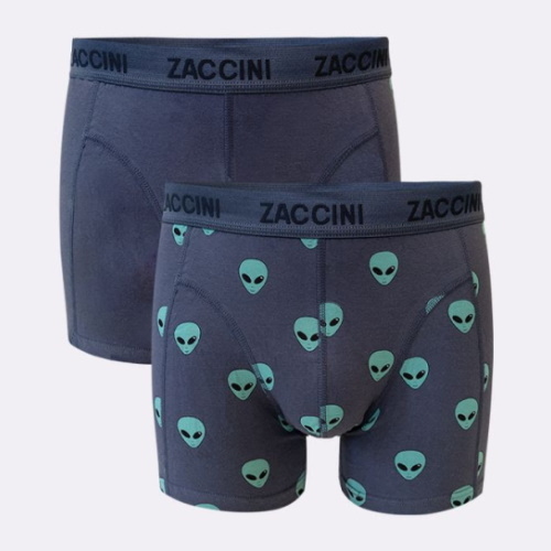 Zaccini Alien grau/print boxershort