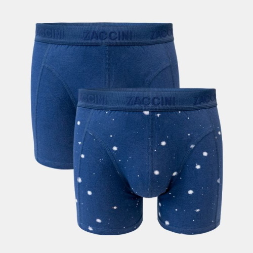 Zaccini Universe navy-blau/print boxershort