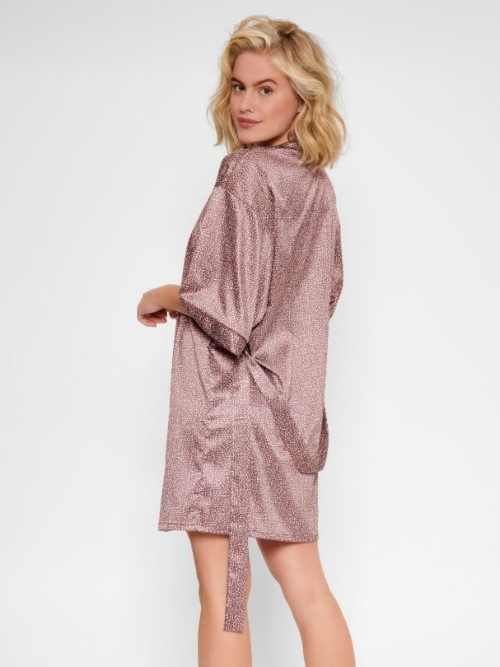 LingaDore Nacht Giraffe braun/print kimono