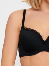 LingaDore Täglich Cottonlook schwarz vorgeformter bh