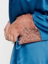 LingaDore Nacht Cedar Wood petrol kimono